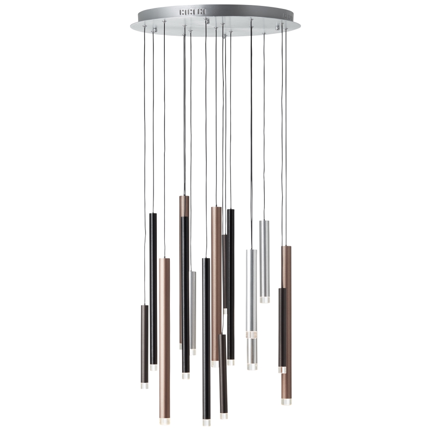 Brilliant - Lustre LED dimerizável suspenso por cabo CEMBALO LED/70W/230V cromado mate/preto/castanho