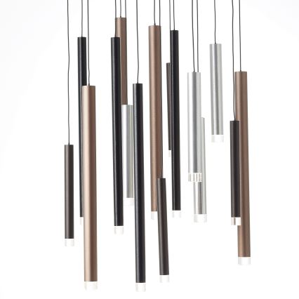 Brilliant - Lustre LED dimerizável suspenso por cabo CEMBALO LED/70W/230V cromado mate/preto/castanho