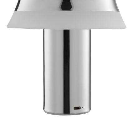 Brilliant - Lâmpada de mesa tátil recarregável com dimmer KINICH LED/2,5W/5V 2700K 2600 mAh cromo brilhante