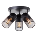 Brilliant - Luminária com spots KAMOLO 3xE27/40W/230V preta