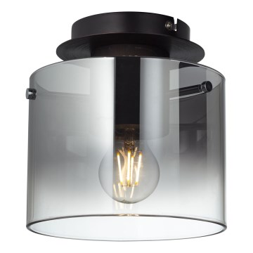 Brilliant - Luminária de teto BETH 1xE27/60W/230V Ø 20 cm preto/fumê