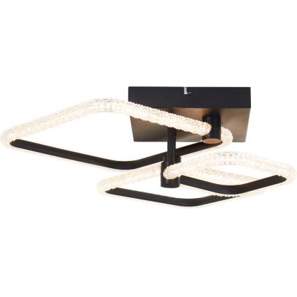 Brilliant - Luminária de teto LED dimável AYDIN LED/30W/230V 3000-6500K preta + controlo remoto