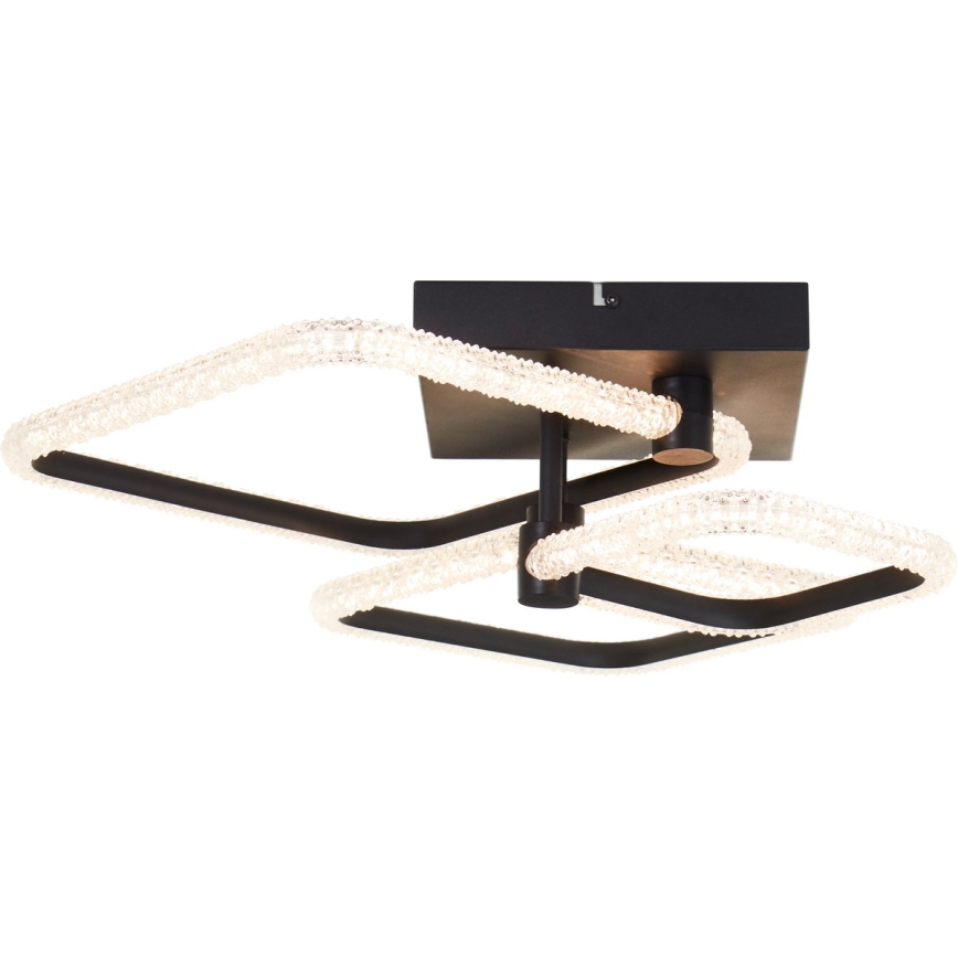 Brilliant - Luminária de teto LED dimável AYDIN LED/30W/230V 3000-6500K preta + controlo remoto