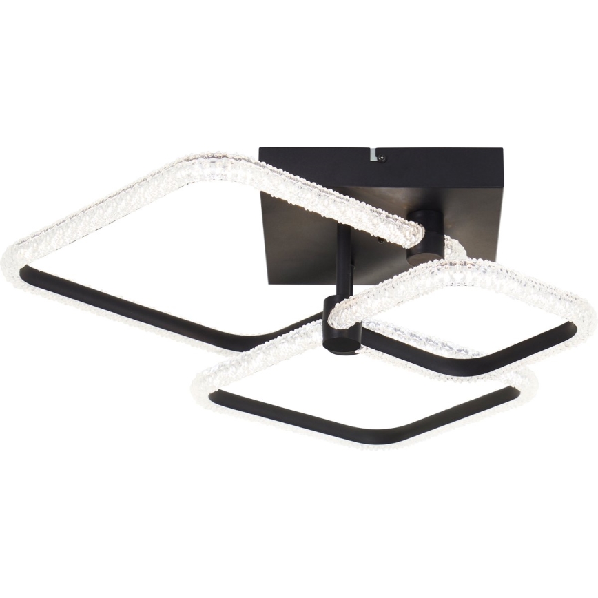Brilliant - Luminária de teto LED dimável AYDIN LED/30W/230V 3000-6500K preta + controlo remoto