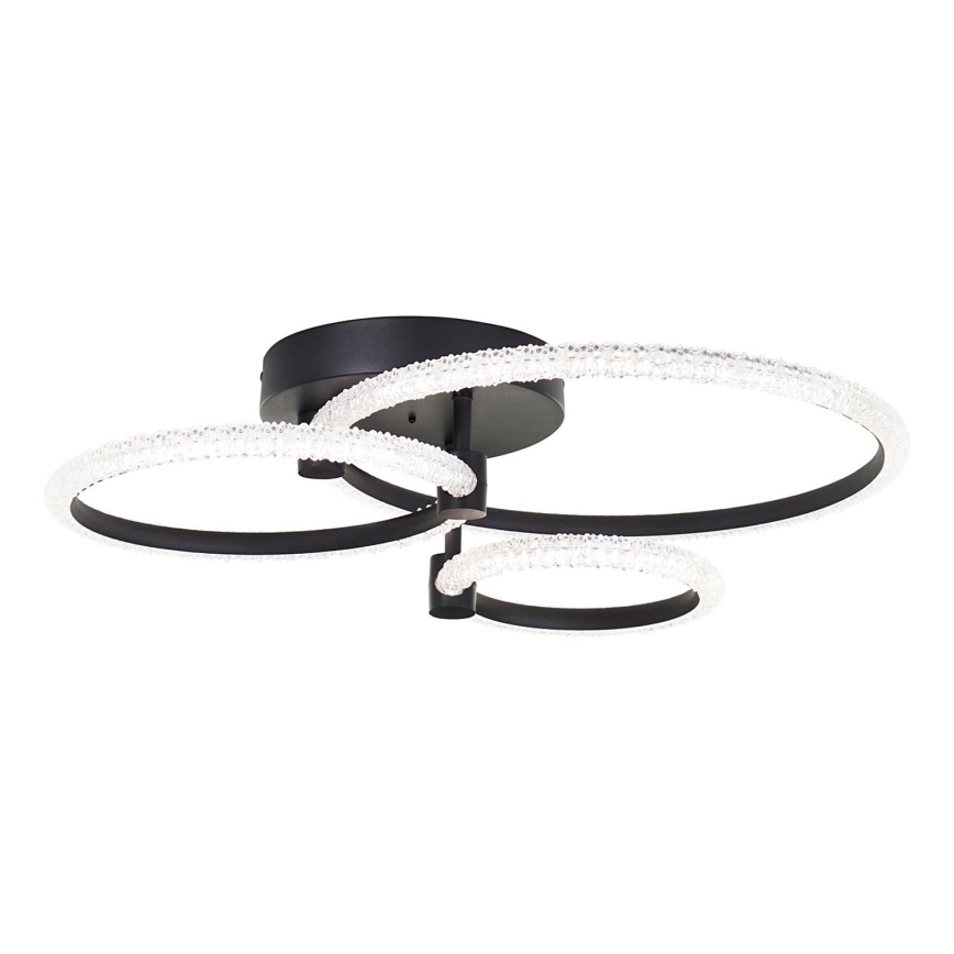 Brilliant - Luminária de Teto LED Dimensional AYDIN LED/34W/230V 3000-6500K preta + controle remoto