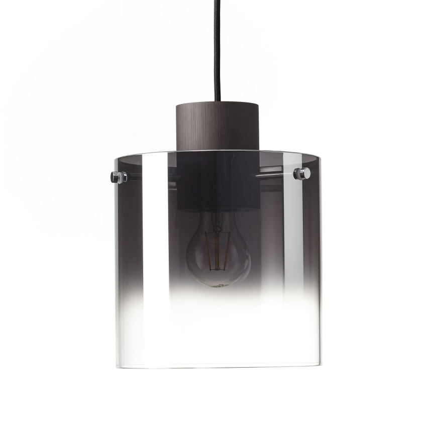 Brilliant - Lustre com cabo BETH 3xE27/60W/230V preto/fumê