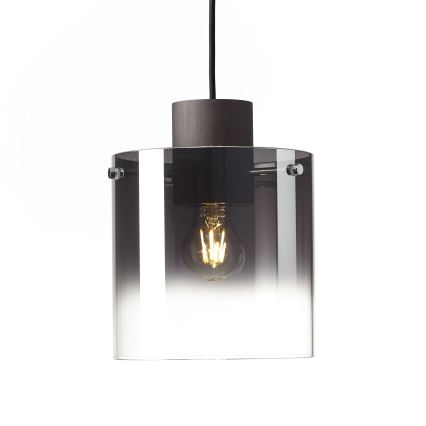 Brilliant - Lustre com cabo BETH 3xE27/60W/230V preto/fumê