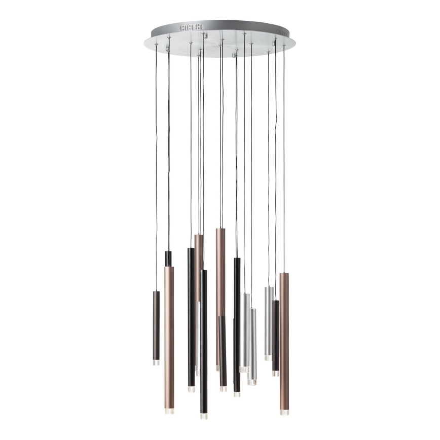 Brilliant - Lustre LED dimerizável suspenso por cabo CEMBALO LED/70W/230V cromado mate/preto/castanho