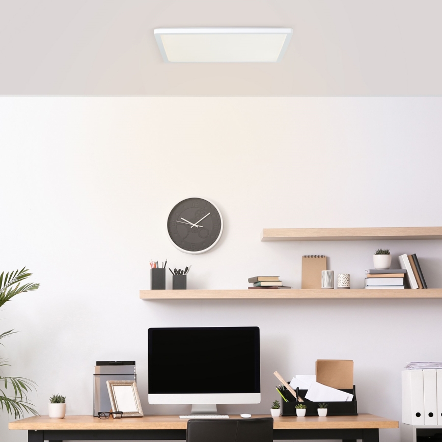 Brilliant - Plafon LED MILTON LED/24W/230V 42x42 cm branco