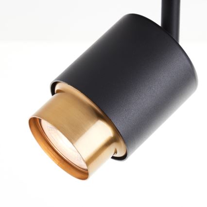 Brilliant - Spot LED COVELO 2x GU10/5W/230V preto/dourado