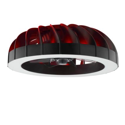 Brilliant - Ventilador de teto dimmerizável LED RGBW com luz FANORA LED/30W/230V 2700-6500K diâmetro 46 cm preto + controlo remoto
