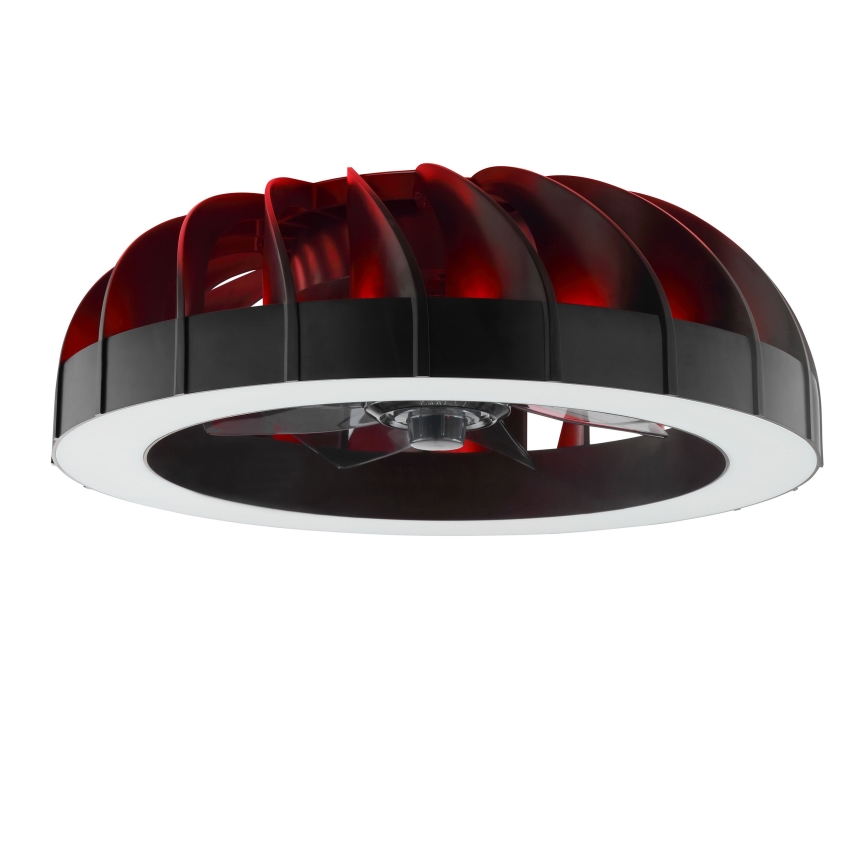 Brilliant - Ventilador de teto dimmerizável LED RGBW com luz FANORA LED/30W/230V 2700-6500K diâmetro 46 cm preto + controlo remoto