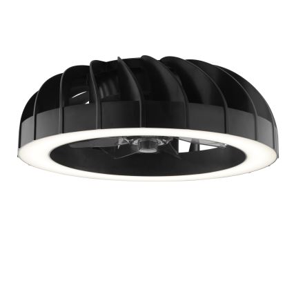 Brilliant - Ventilador de teto dimmerizável LED RGBW com luz FANORA LED/30W/230V 2700-6500K diâmetro 46 cm preto + controlo remoto