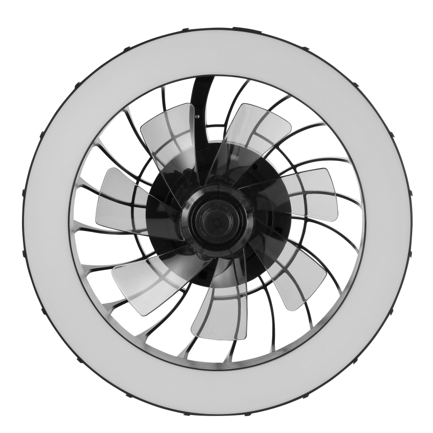 Brilliant - Ventilador de teto dimmerizável LED RGBW com luz FANORA LED/30W/230V 2700-6500K diâmetro 46 cm preto + controlo remoto