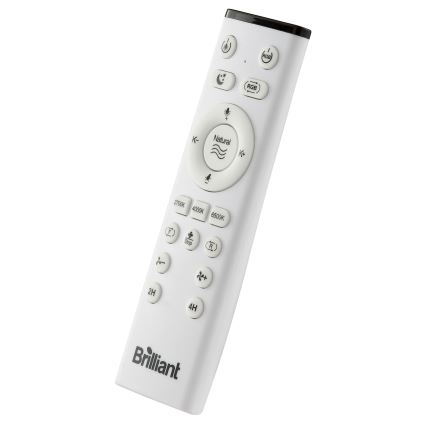 Brilliant - Ventilador de teto dimmerizável LED RGBW com luz FANORA LED/30W/230V 2700-6500K diâmetro 46 cm preto + controlo remoto