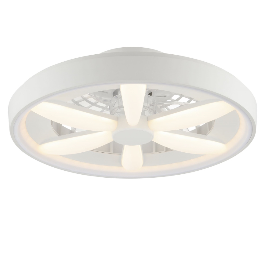 Brilliant - Ventoinha de teto LED RGBW regulável com iluminação GAIANO LED/48W/230V 2700-6500K branco + comando