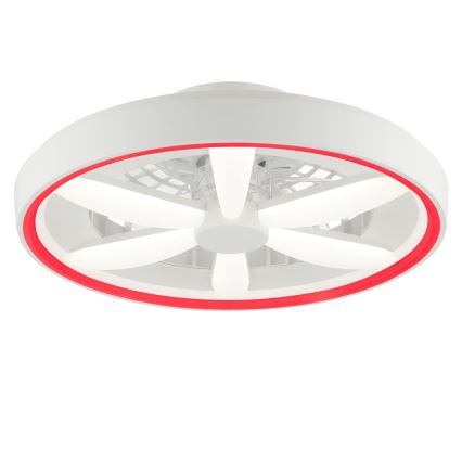 Brilliant - Ventoinha de teto LED RGBW regulável com iluminação GAIANO LED/48W/230V 2700-6500K branco + comando