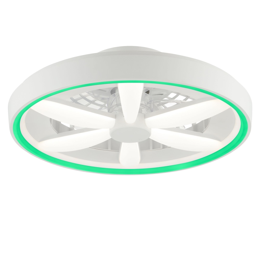 Brilliant - Ventoinha de teto LED RGBW regulável com iluminação GAIANO LED/48W/230V 2700-6500K branco + comando