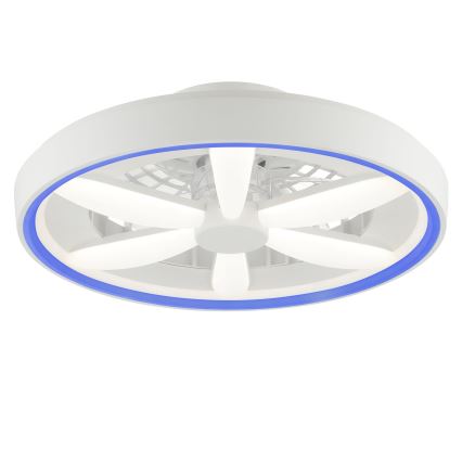 Brilliant - Ventoinha de teto LED RGBW regulável com iluminação GAIANO LED/48W/230V 2700-6500K branco + comando