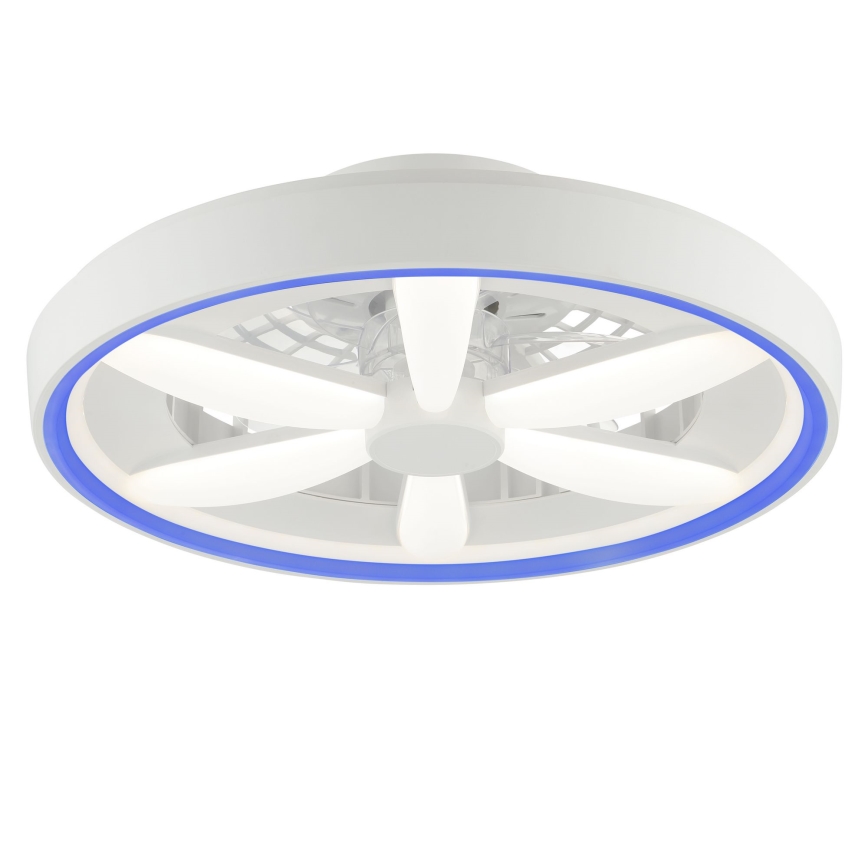 Brilliant - Ventoinha de teto LED RGBW regulável com iluminação GAIANO LED/48W/230V 2700-6500K branco + comando