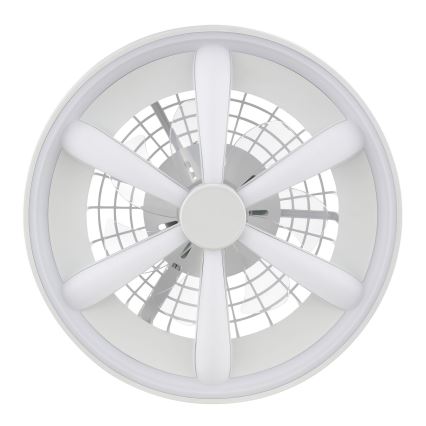 Brilliant - Ventoinha de teto LED RGBW regulável com iluminação GAIANO LED/48W/230V 2700-6500K branco + comando