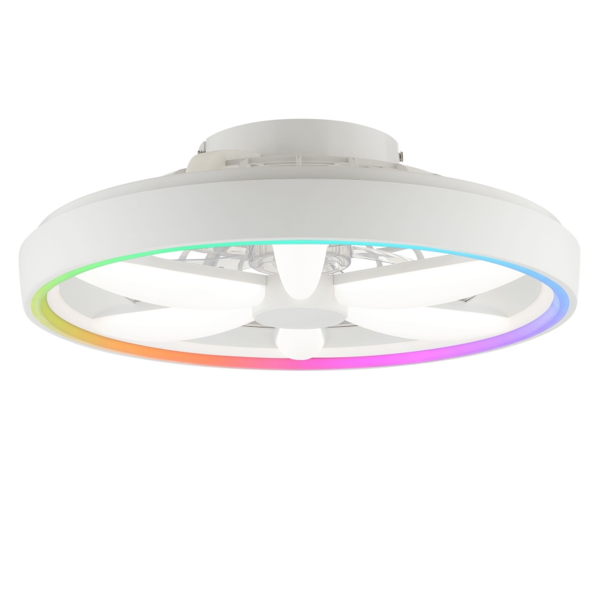 Brilliant - Ventoinha de teto LED RGBW regulável com iluminação GAIANO LED/48W/230V 2700-6500K branco + comando