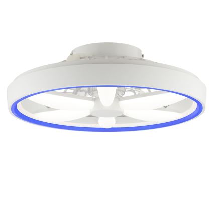 Brilliant - Ventoinha de teto LED RGBW regulável com iluminação GAIANO LED/48W/230V 2700-6500K branco + comando