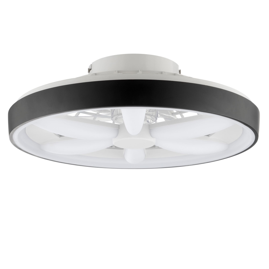 Brilliant - Ventoinha de teto LED RGBW regulável com iluminação GAIANO LED/48W/230V 2700-6500K preto + comando