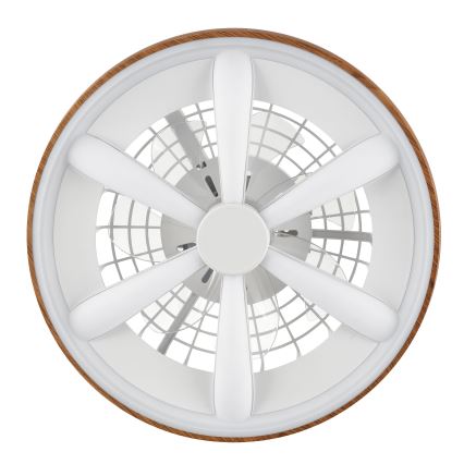 Brilliant -  Ventoinha de teto LED RGBW regulável GAIANO LED/24W/230V 2700-6500K diâmetro 48 cm castanho + comando