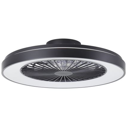 Brilliant - Ventoinha de teto LED RGBW regulável MAZZARO LED/24W/230V 3000-6500K diâmetro 58 cm preto + comando