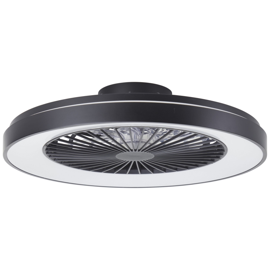 Brilliant - Ventoinha de teto LED RGBW regulável MAZZARO LED/24W/230V 3000-6500K diâmetro 58 cm preto + comando