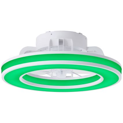 Brilliant - Ventoinha de teto LED RGBW regulável MONDELLO LED/26W/230V 2700-6500K diâmetro 41,5 cm branco + comando