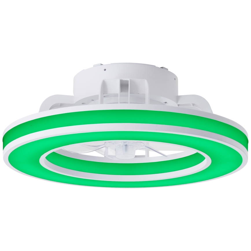 Brilliant - Ventoinha de teto LED RGBW regulável MONDELLO LED/26W/230V 2700-6500K diâmetro 41,5 cm branco + comando