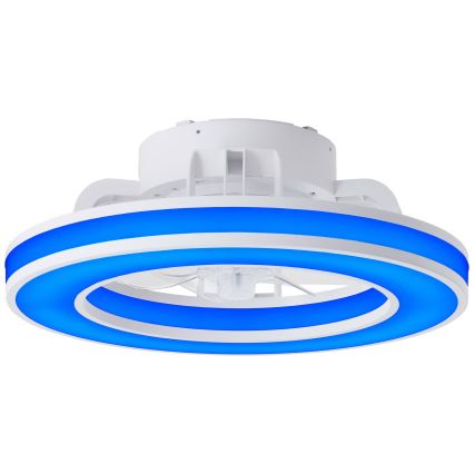 Brilliant - Ventoinha de teto LED RGBW regulável MONDELLO LED/26W/230V 2700-6500K diâmetro 41,5 cm branco + comando