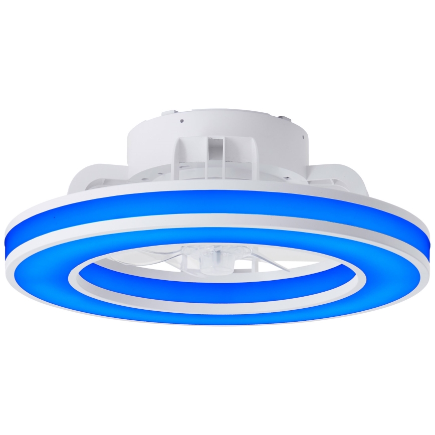Brilliant - Ventoinha de teto LED RGBW regulável MONDELLO LED/26W/230V 2700-6500K diâmetro 41,5 cm branco + comando