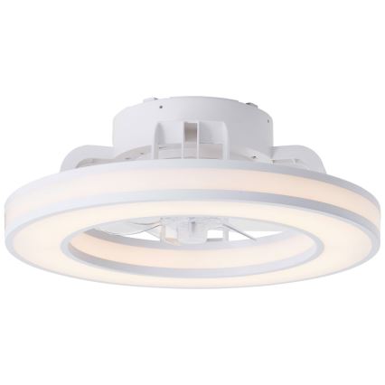 Brilliant - Ventoinha de teto LED RGBW regulável MONDELLO LED/26W/230V 2700-6500K diâmetro 41,5 cm branco + comando