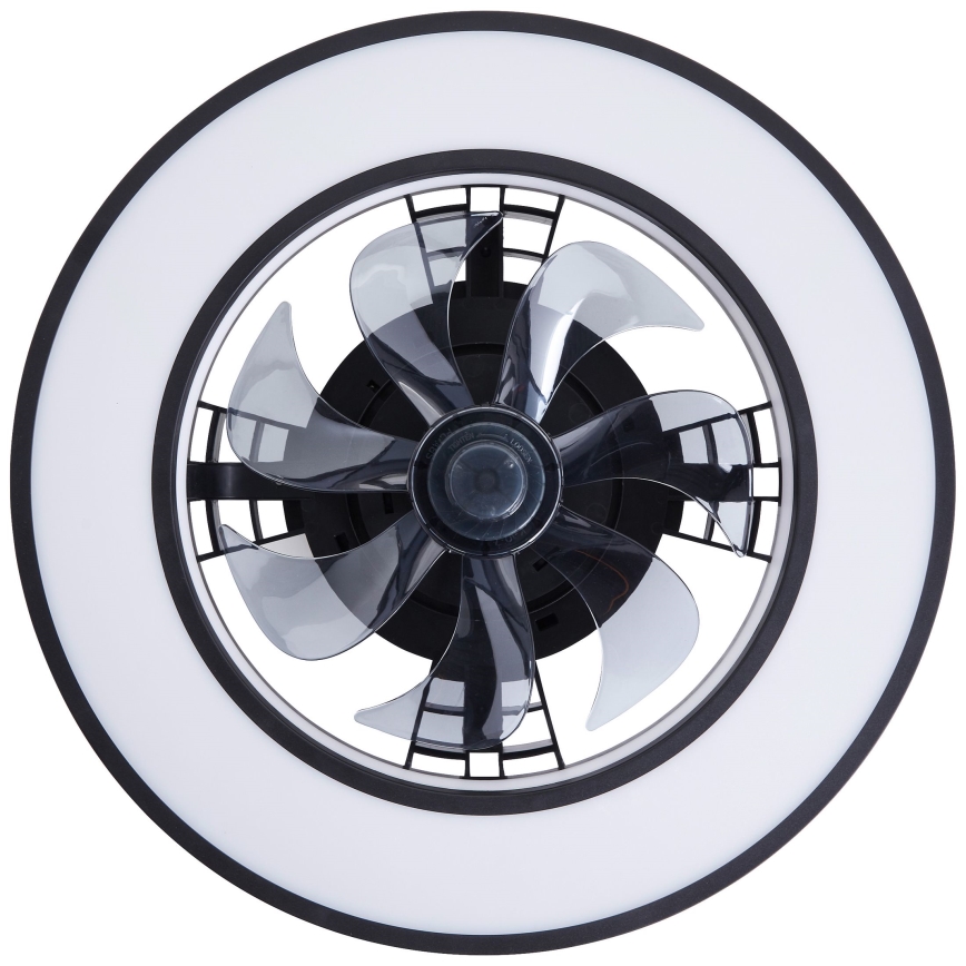 Brilliant - Ventoinha de teto LED RGBW regulável MONDELLO LED/26W/230V 2700-6500K diâmetro 41 cm preto + comando