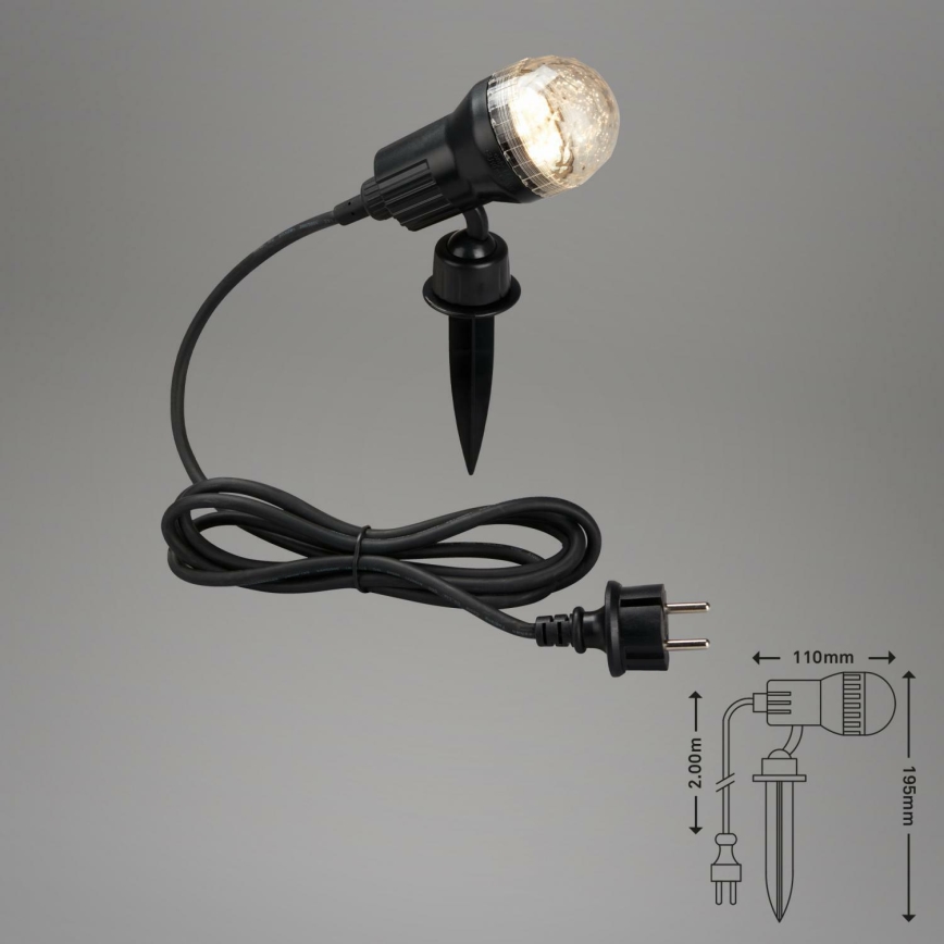 Brilo 3078-015 - Iluminação exterior LED TERRA 1xGU10/3W/230V IP44