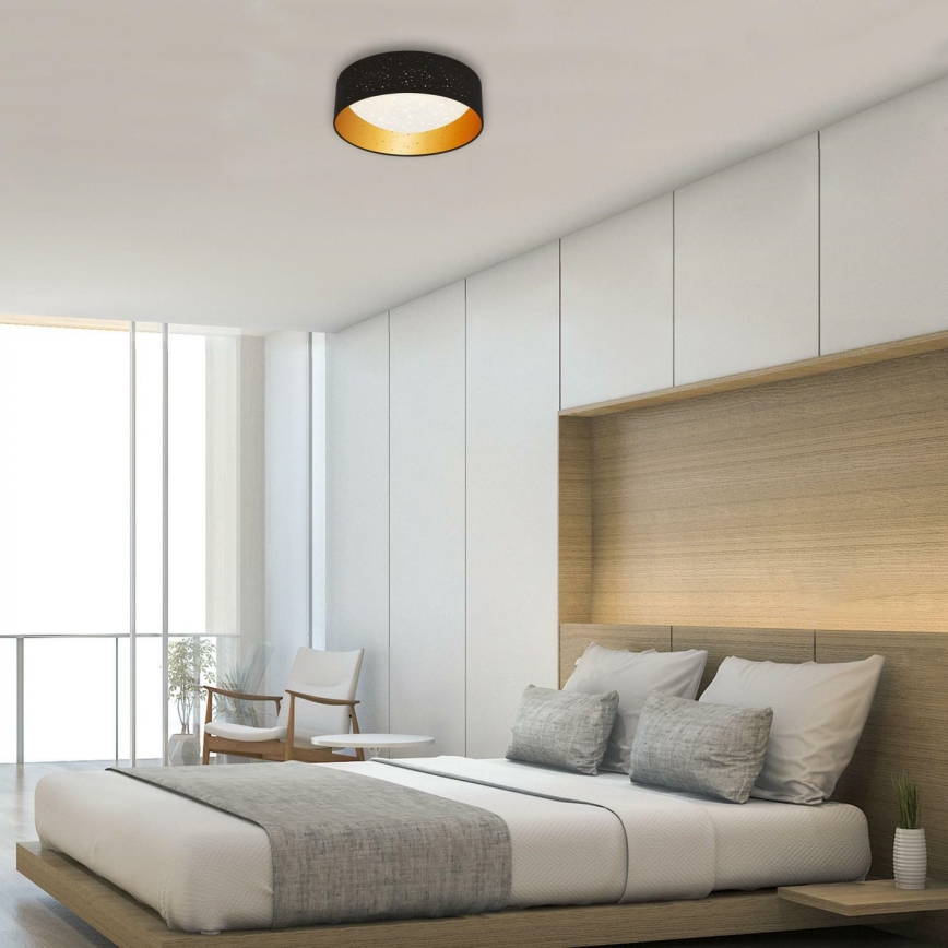 Brilo 3482-015 - Iluminação de teto LED MAILA STARRY LED/12W/230V preto/dourado