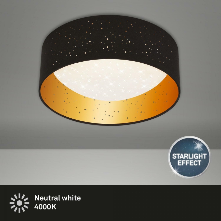 Brilo 3482-015 - Iluminação de teto LED MAILA STARRY LED/12W/230V preto/dourado