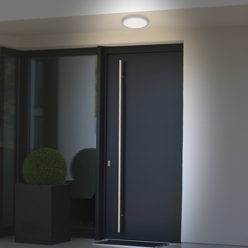 Brilo 3649-014 - Iluminação de teto de casa de banho LED RUNA LED/18,5W/230V IP44 prateado