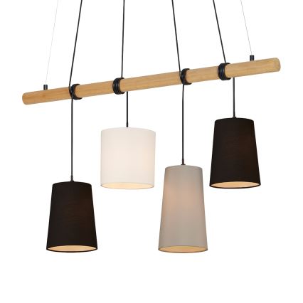 Brilo 4021-045 - Candelabro suspenso BAR 4xE14/25W/230V