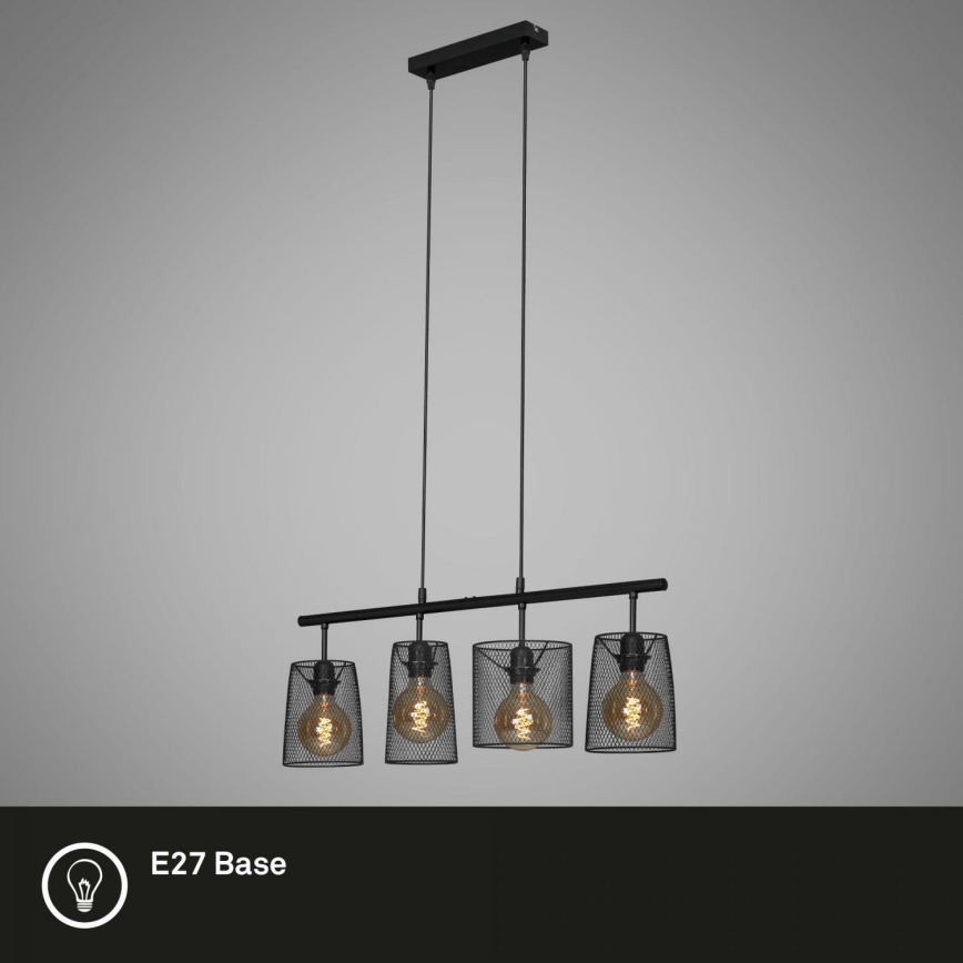 Brilo 4026-045 - Candelabro suspenso RETRO 4xE27/60W/230V