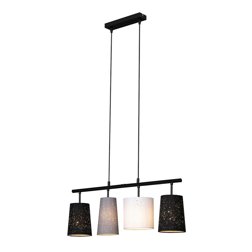 Brilo 4027-045 - Candelabro suspenso SHADES 4xE27/40W/230V