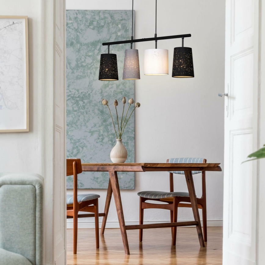 Brilo 4027-045 - Candelabro suspenso SHADES 4xE27/40W/230V