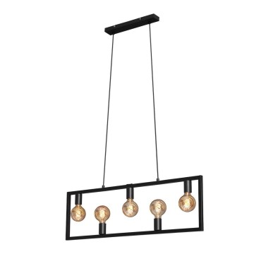 Brilo 4028-055 - Candelabro suspenso KOTAK VINTAGE 5xE27/40W/230V