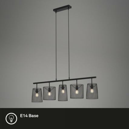 Brilo 4076-055 - Candelabro suspenso RETRO 5xE14/40W/230V