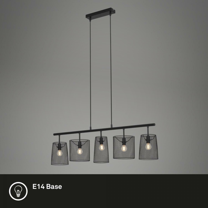 Brilo 4076-055 - Candelabro suspenso RETRO 5xE14/40W/230V