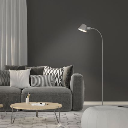 Brilo - Candeeiro de chão flexível 1xE27/10W/230V prateado