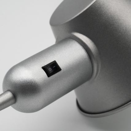 Brilo - Candeeiro de chão flexível 1xE27/10W/230V prateado